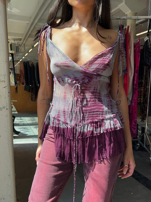 Tie-Dye Silk Top