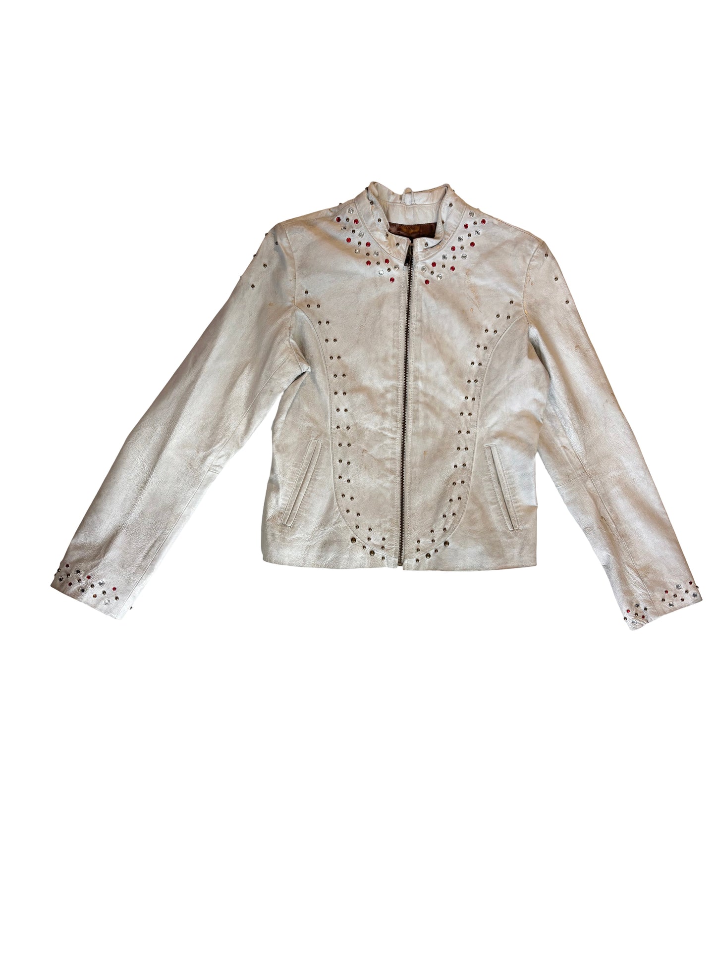 Leather Tattooprint Jacket