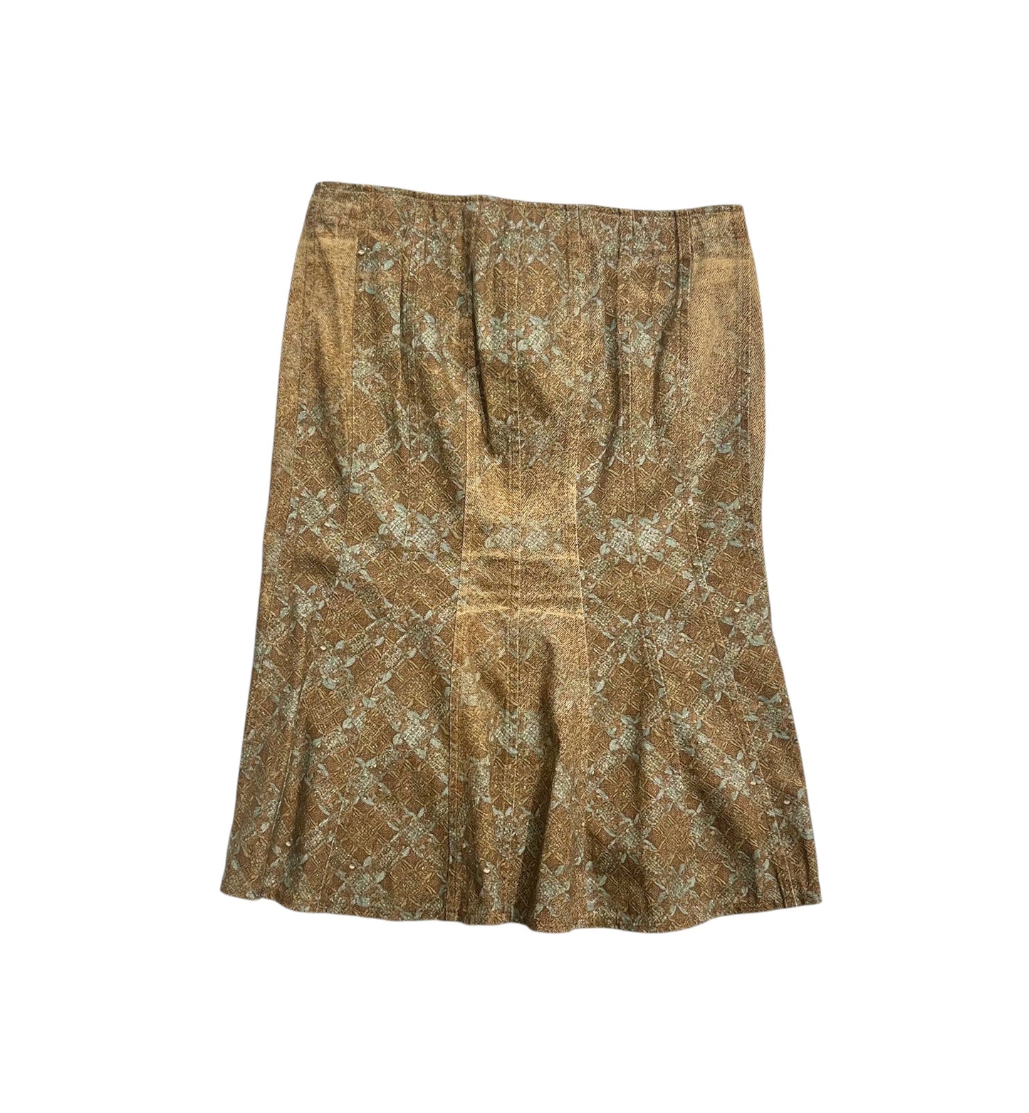 Golden Midi Skirt