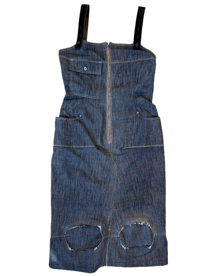 Denim Pinafore Dress