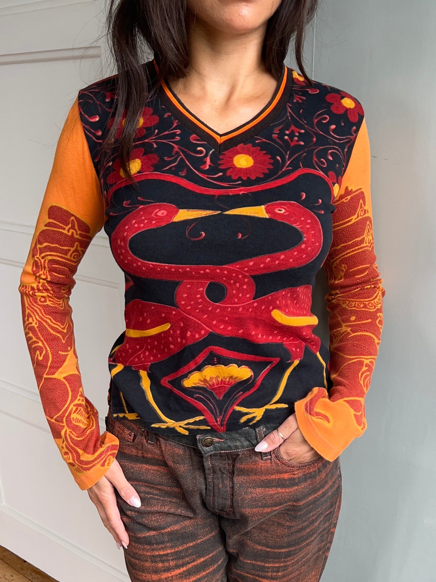 Graphic Long Sleeve Top