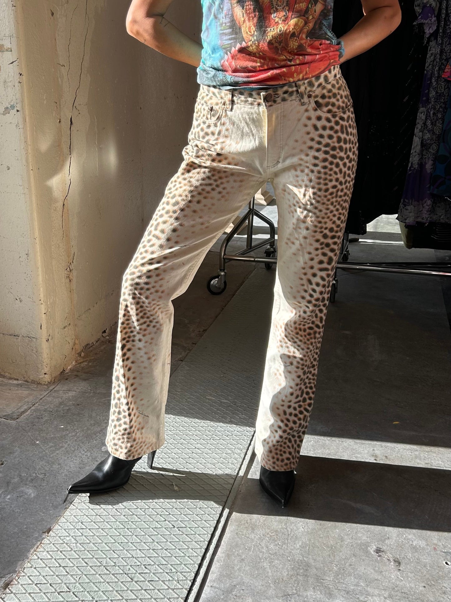 Leopard Print Jeans
