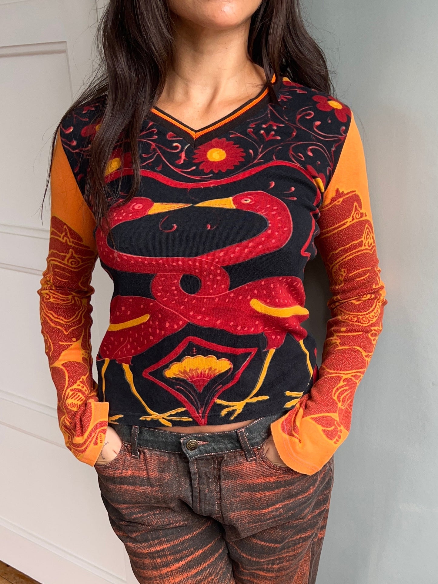 Graphic Long Sleeve Top