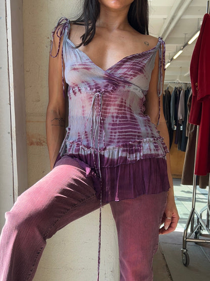 Tie-Dye Silk Top