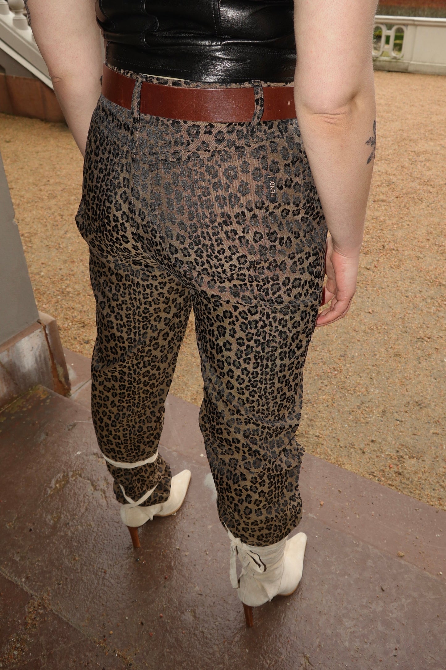 Monogram Cheetah Trousers