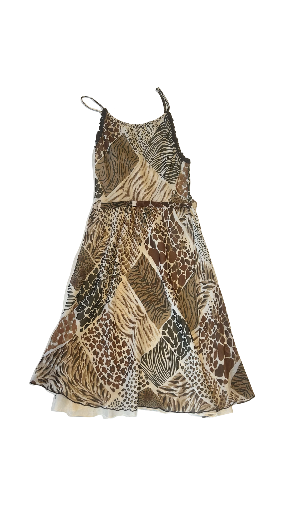 Animal Print Silk Dress