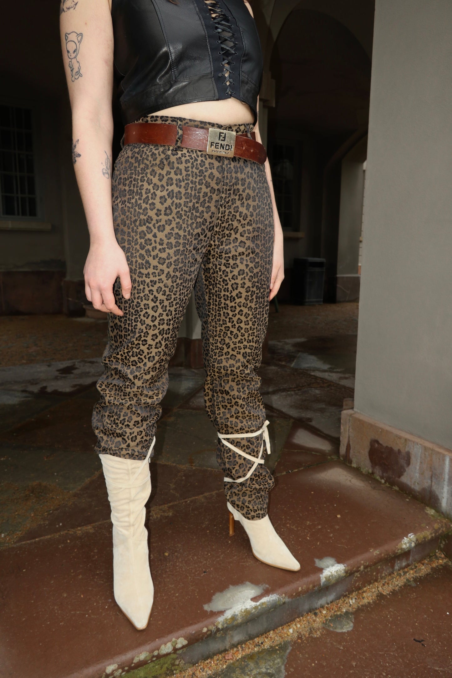 Monogram Cheetah Trousers