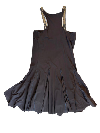 Brown Suspender Dress