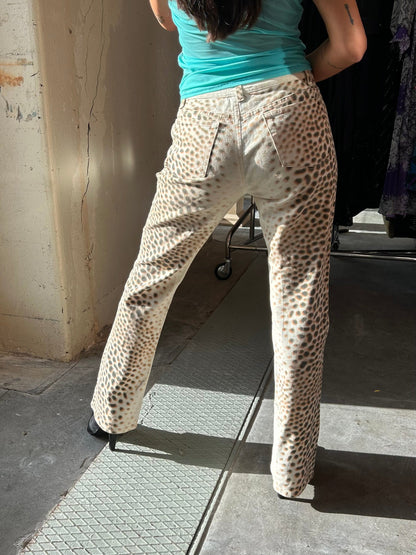 Leopard Print Jeans