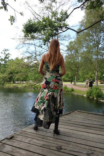 Beaded Vintage Silk Mermaid Dress