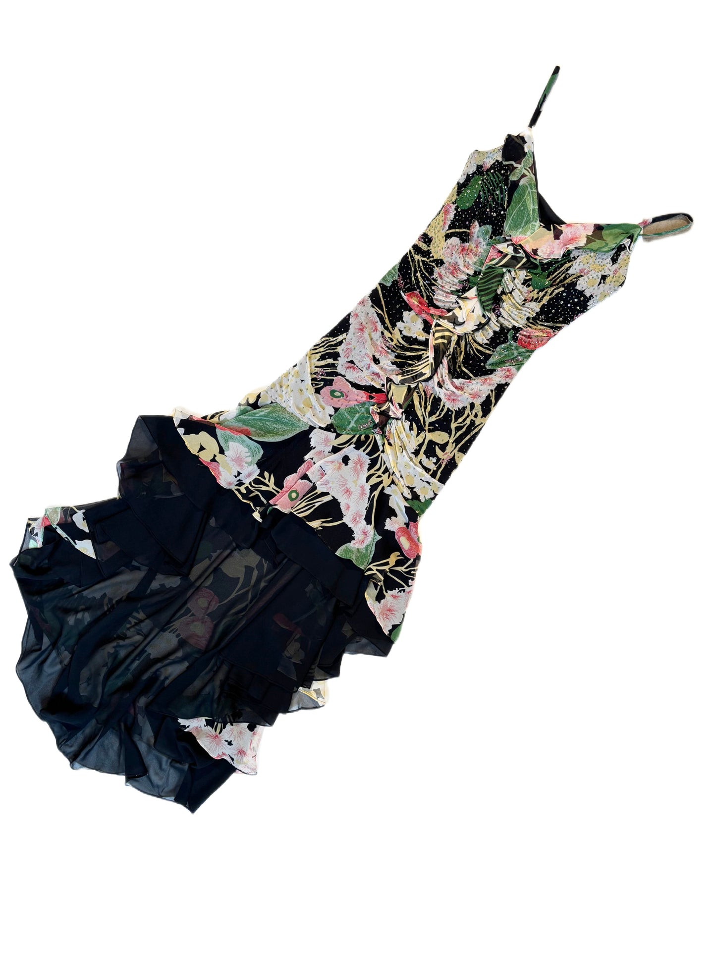 Beaded Vintage Silk Mermaid Dress