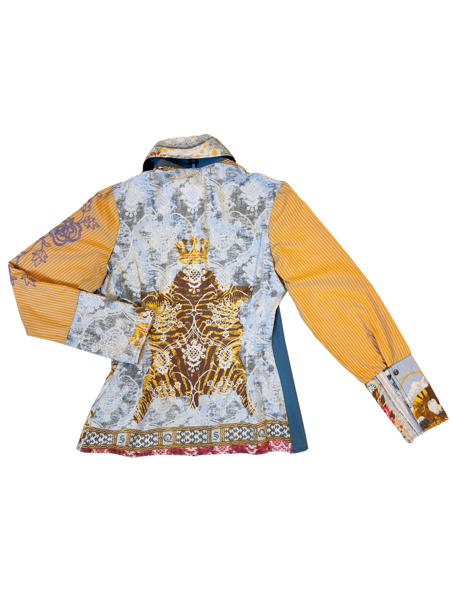 Patchwork Print Shirt