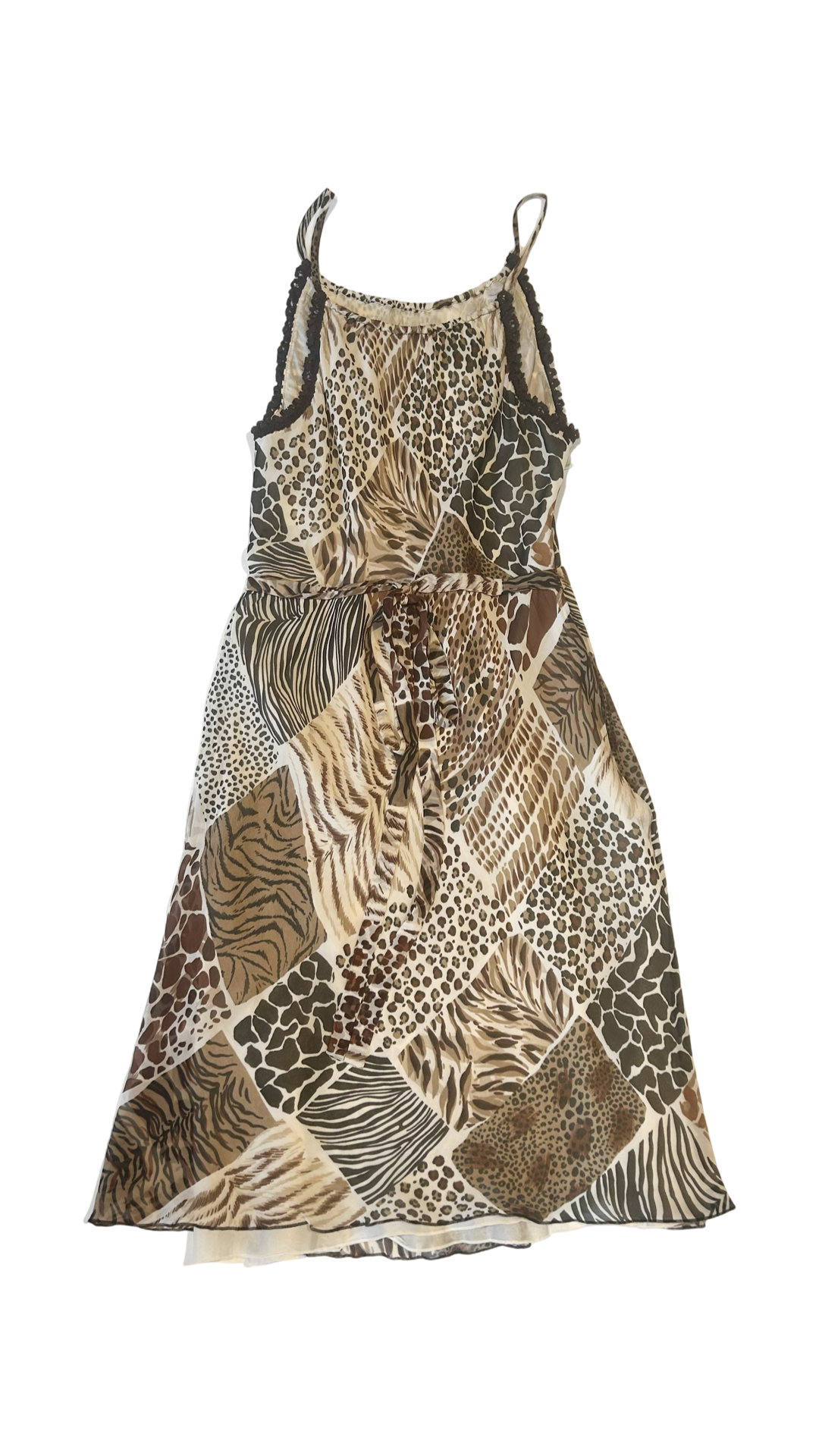 Animal Print Silk Dress