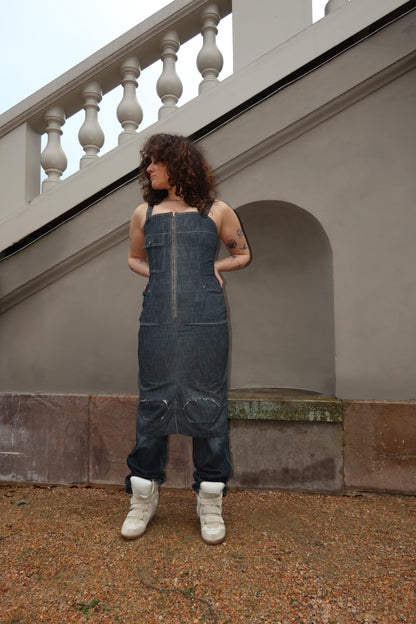 Denim Pinafore Dress