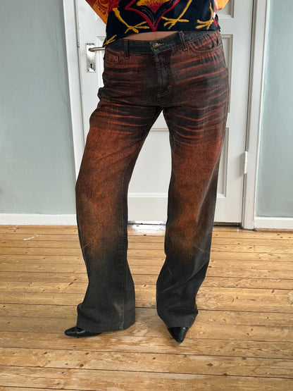 Burnt Gradient Denim Jeans