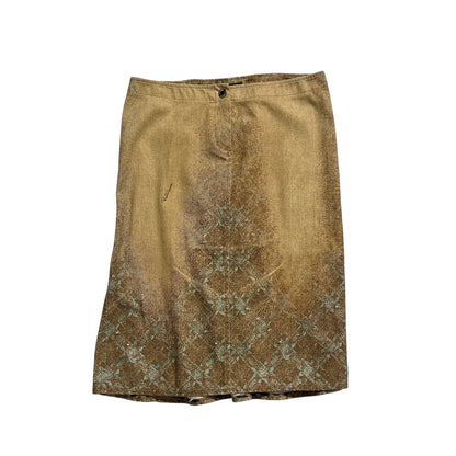 Golden Midi Skirt