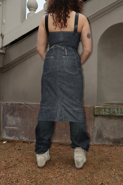 Denim Pinafore Dress